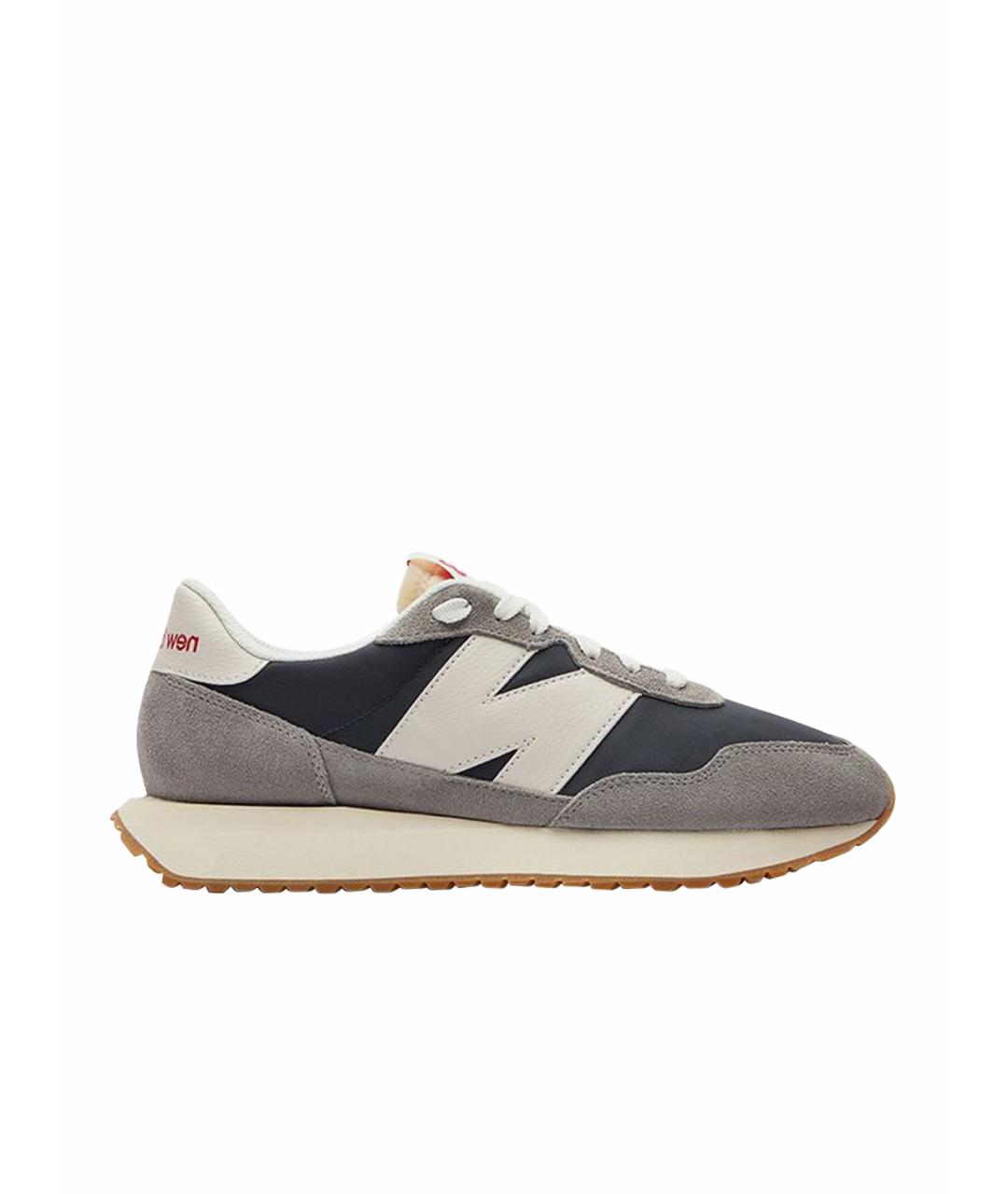 NEW BALANCE Серые замшевые низкие кроссовки / кеды, фото 1