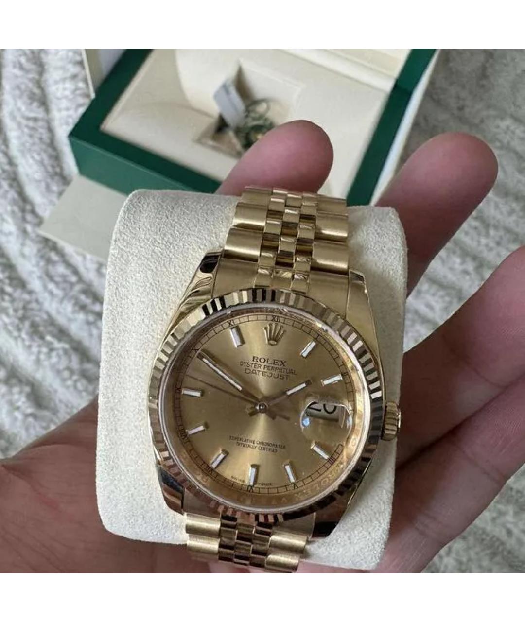 ROLEX Золотые часы из желтого золота, фото 4