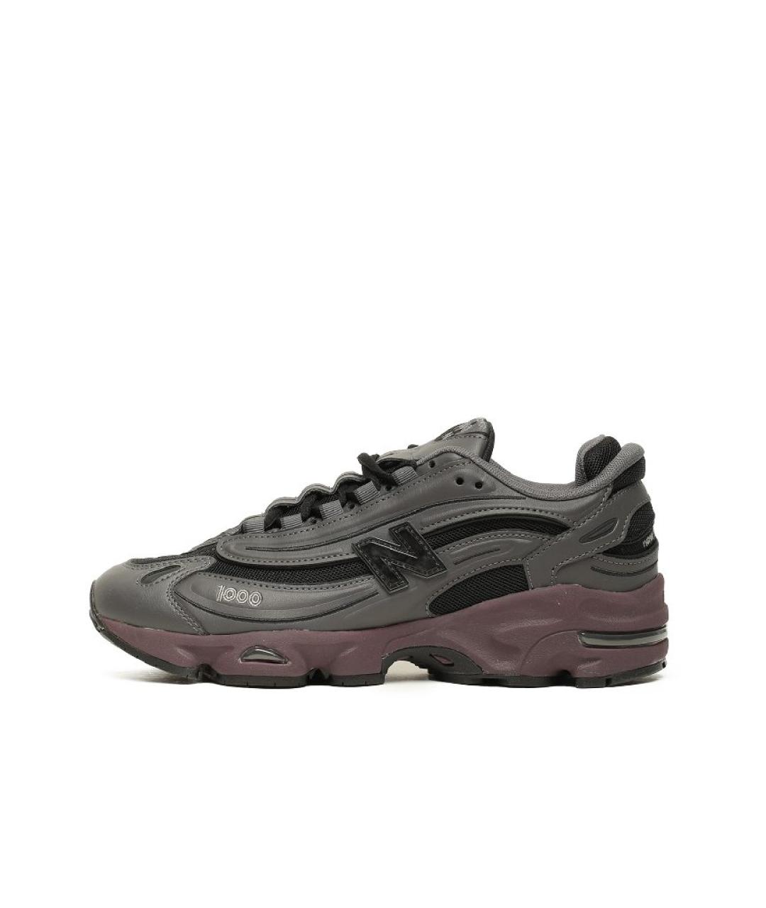NEW BALANCE Антрацитовые низкие кроссовки / кеды из искусственной кожи, фото 5