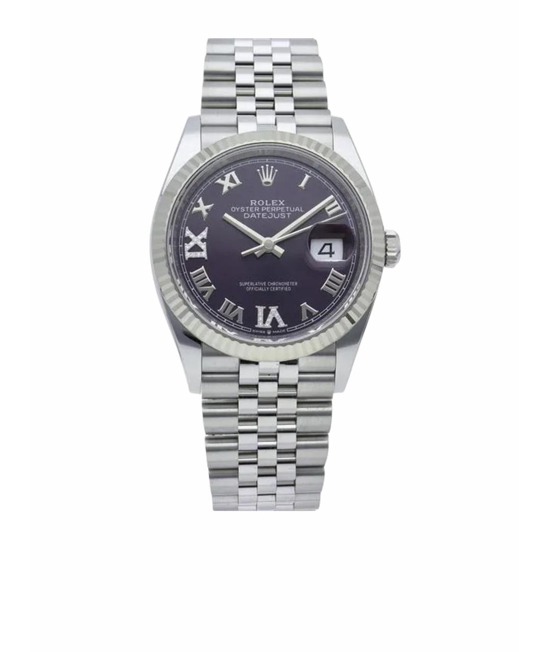 ROLEX Фиолетовые часы из белого золота, фото 1