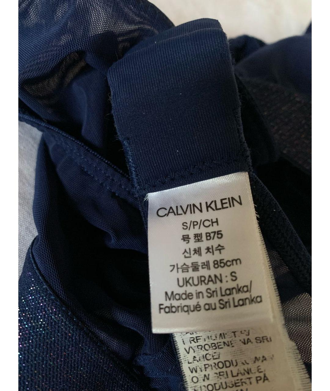 CALVIN KLEIN Темно-синий бюстгалтеры, фото 4