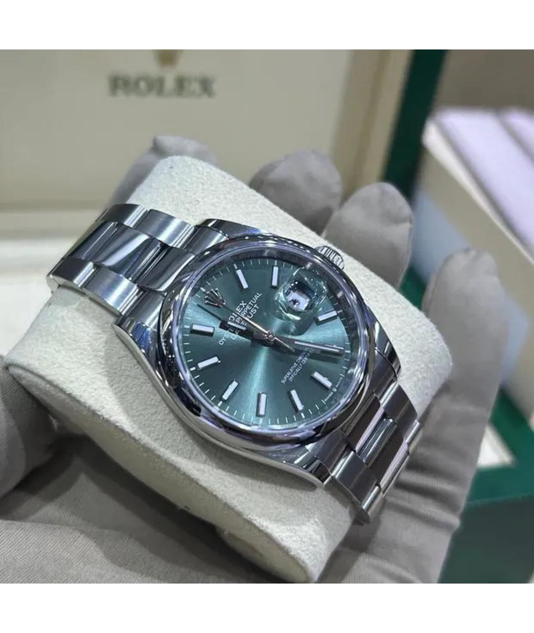 ROLEX Зеленые часы, фото 4