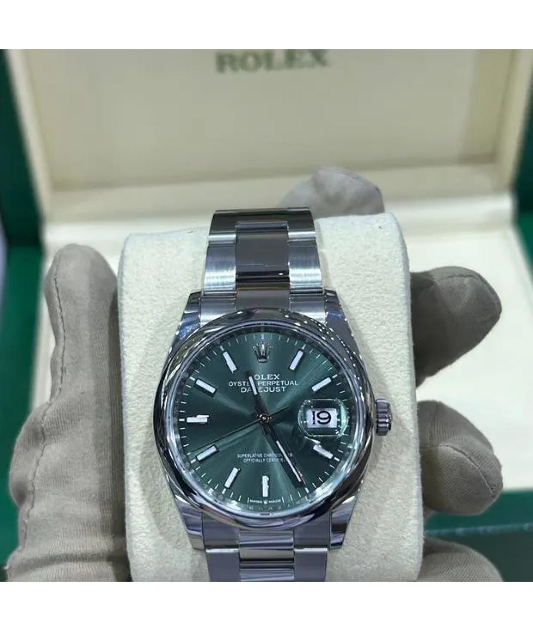 ROLEX Зеленые часы, фото 2
