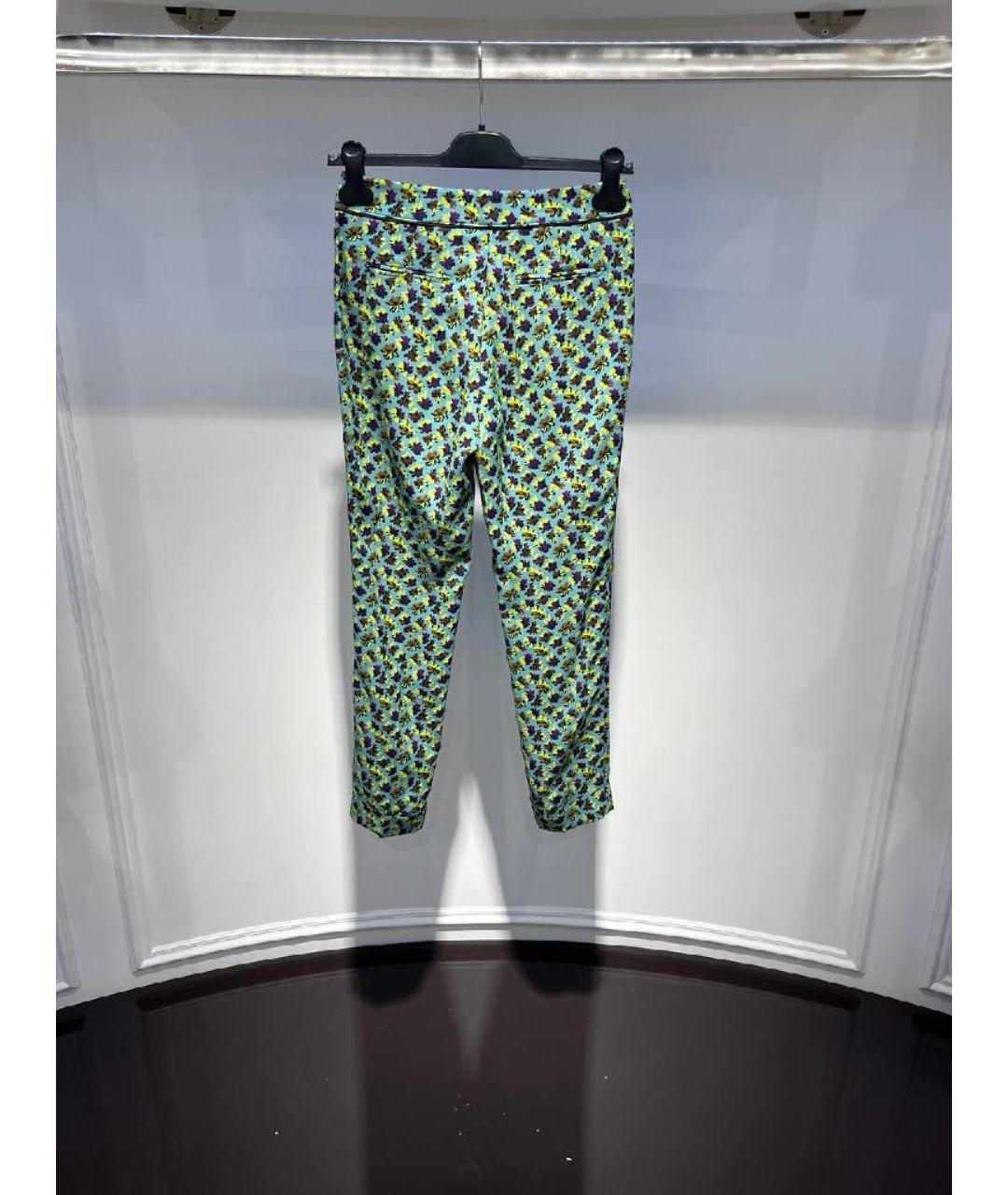 ETRO Зеленые хлопковые брюки узкие, фото 2
