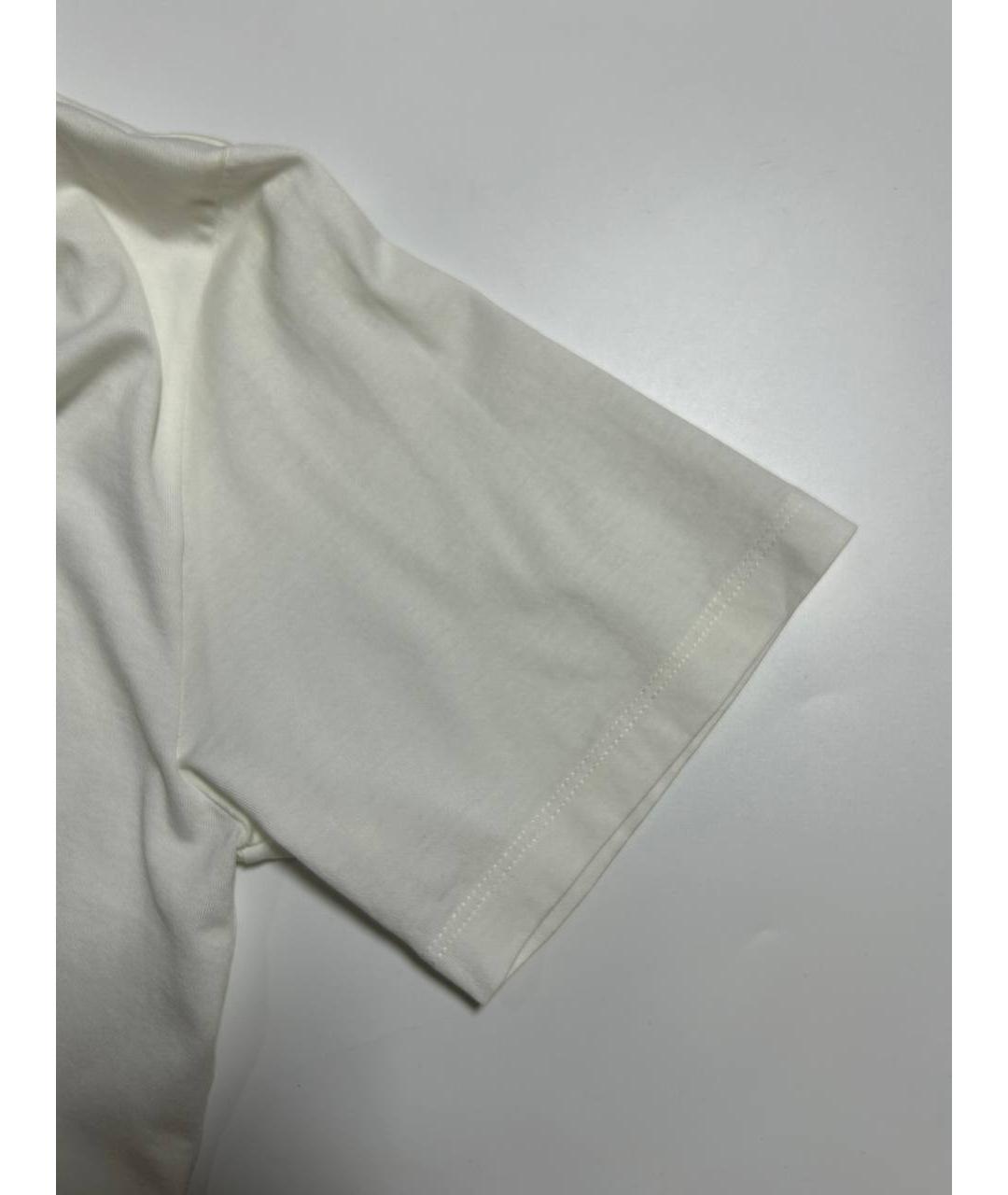 MM6 MAISON MARGIELA Белая хлопковая футболка, фото 7