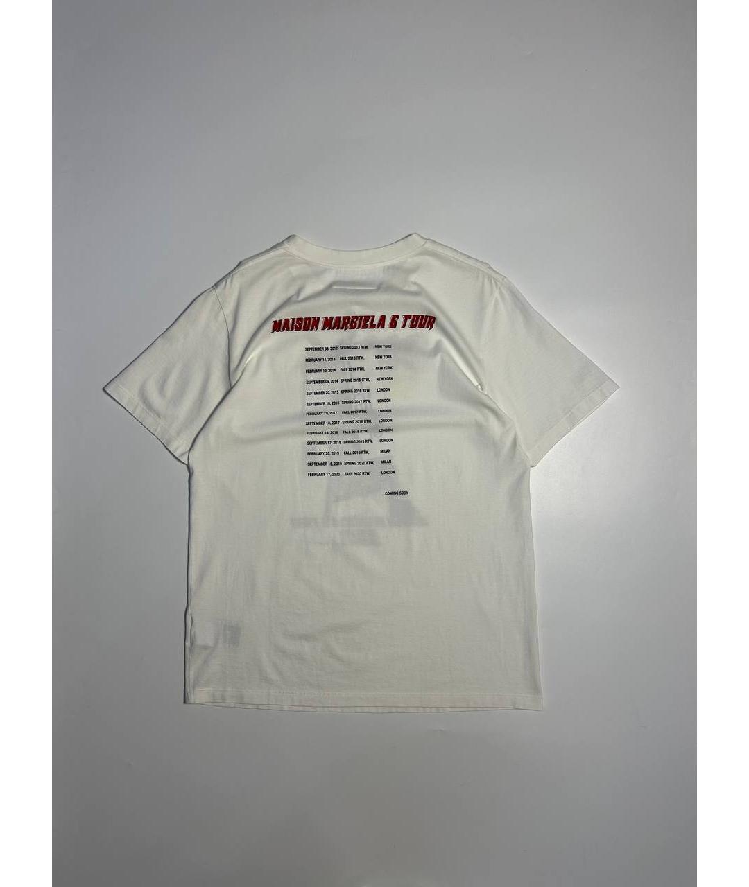 MM6 MAISON MARGIELA Белая хлопковая футболка, фото 2