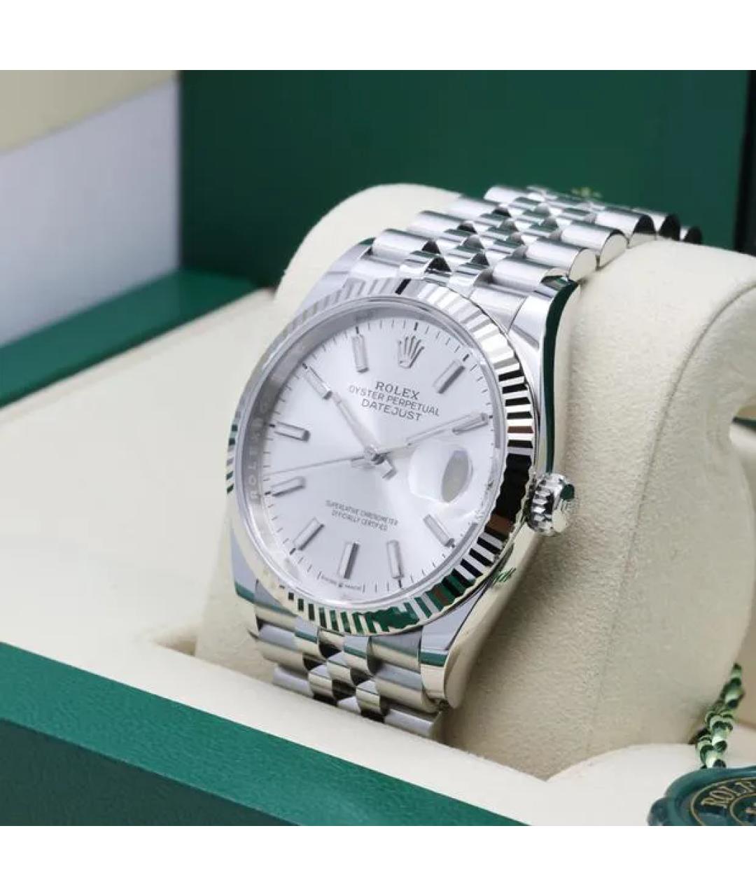 ROLEX Серебряные часы, фото 3