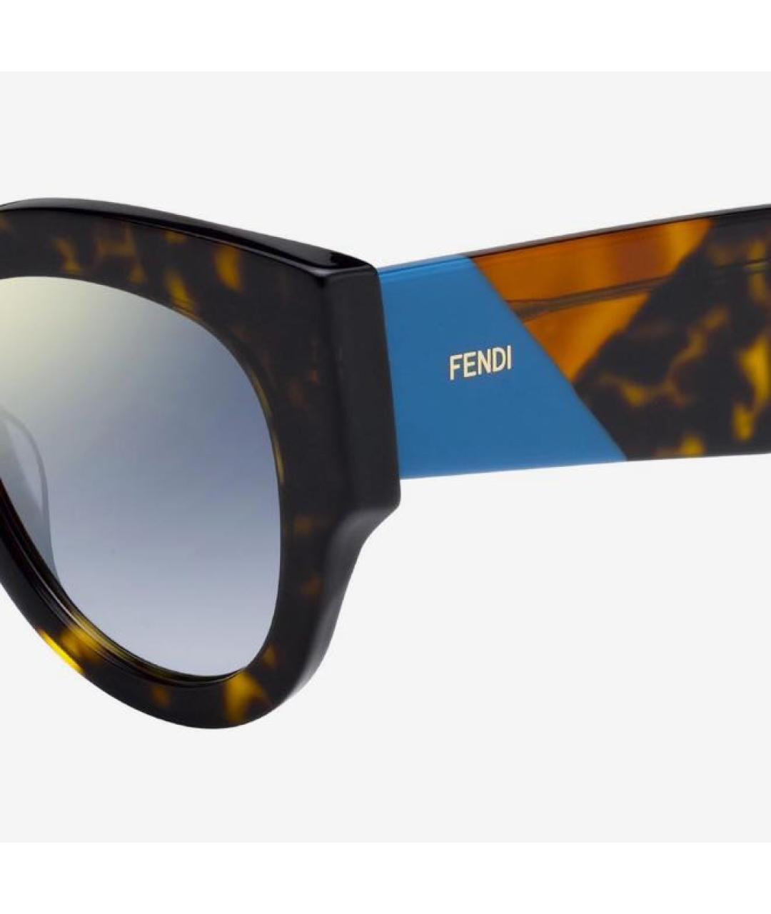 FENDI Мульти пластиковые солнцезащитные очки, фото 2