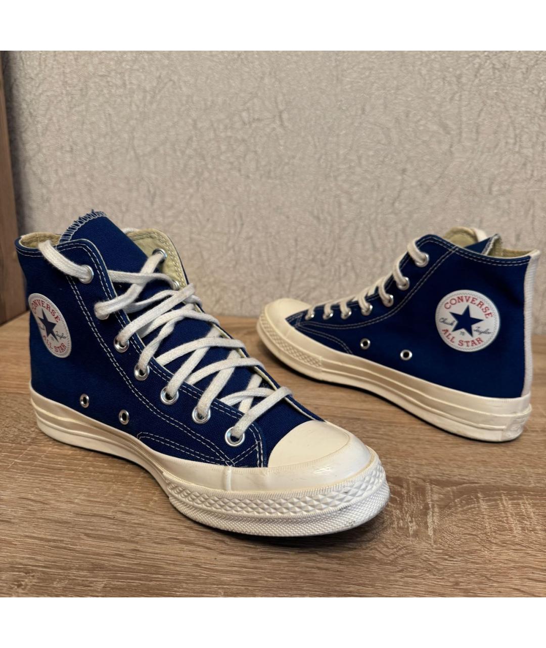 CONVERSE Темно-синие текстильные кеды, фото 7