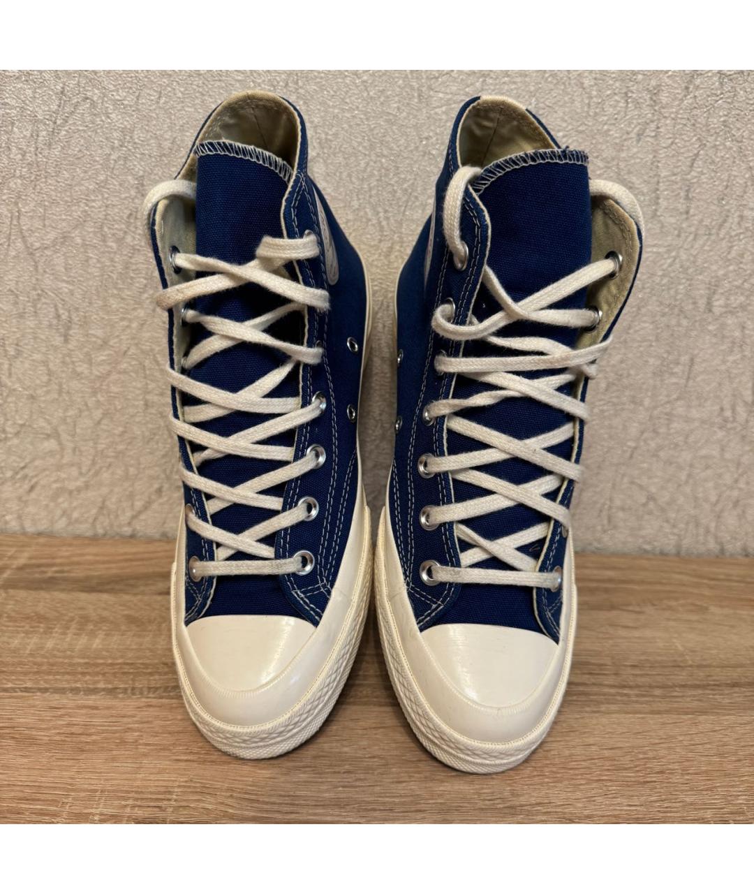 CONVERSE Темно-синие текстильные кеды, фото 2
