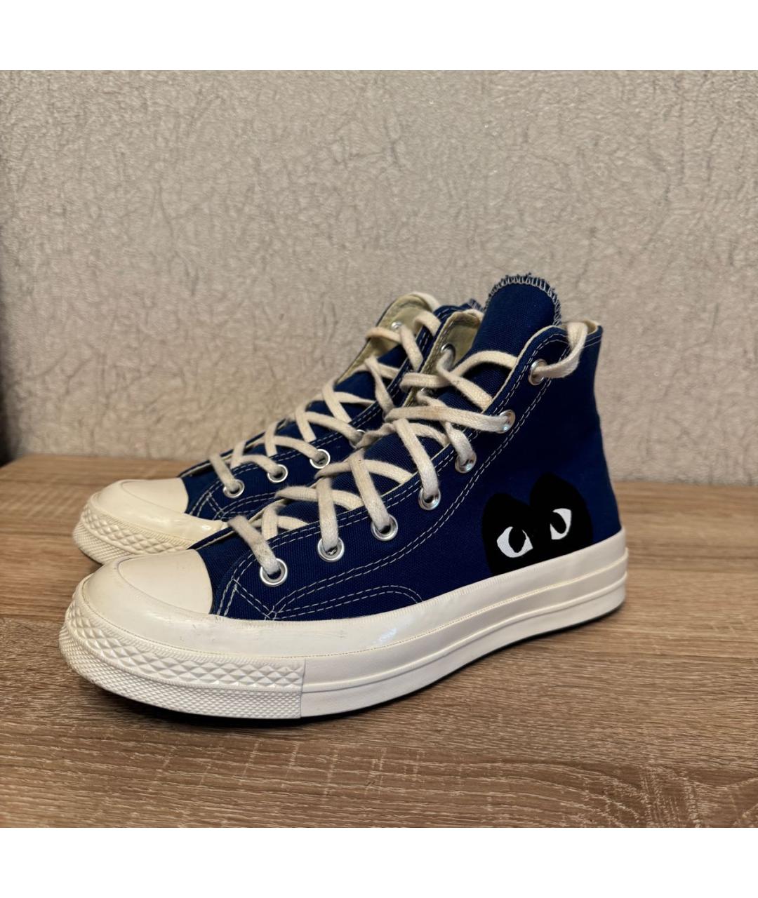 CONVERSE Темно-синие текстильные кеды, фото 6