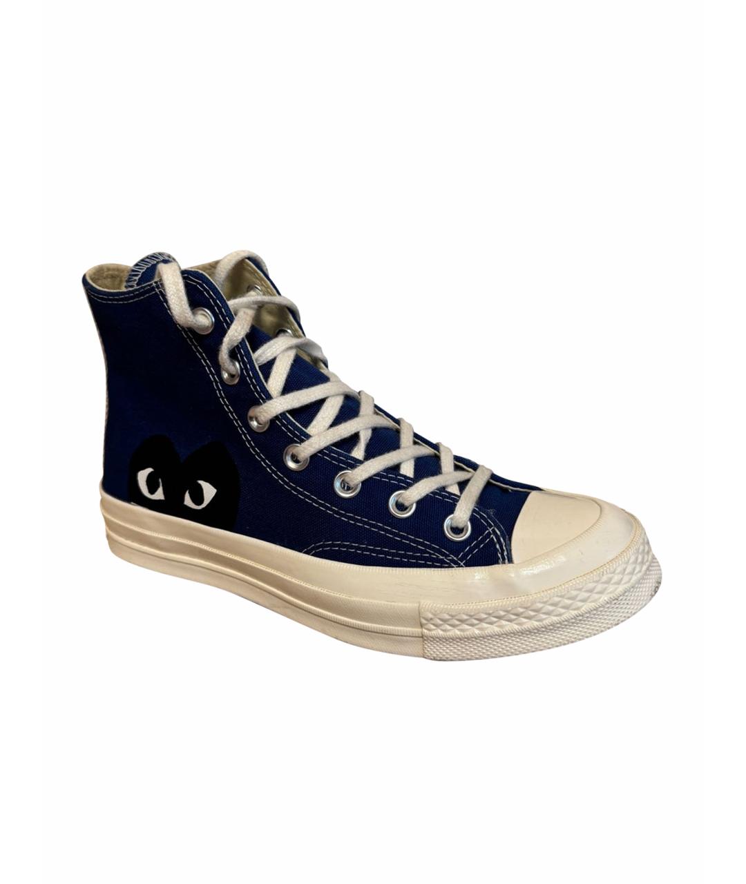 CONVERSE Темно-синие текстильные кеды, фото 1