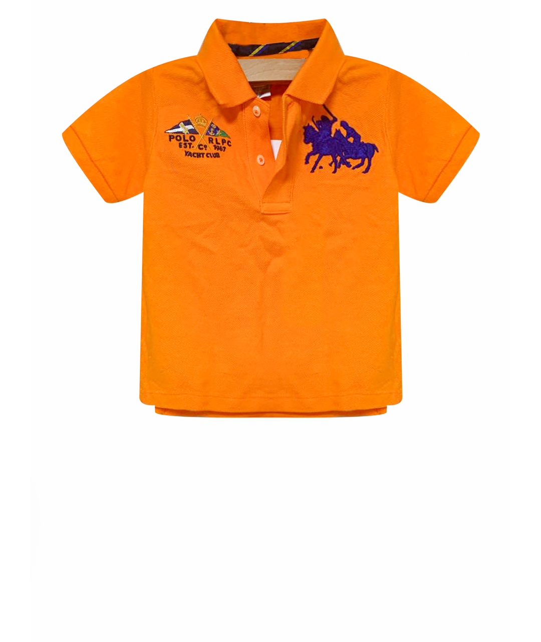 RALPH LAUREN KIDS Оранжевая хлопковая детская футболка, фото 1