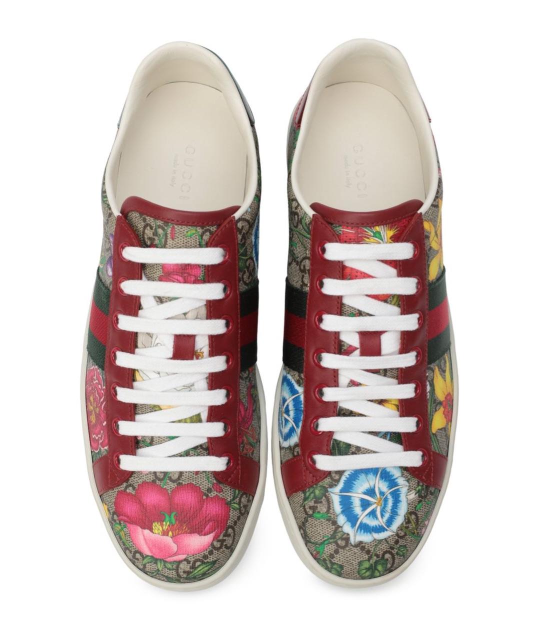 GUCCI Мульти кожаные кеды, фото 2