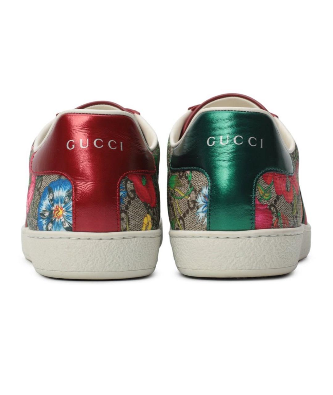 GUCCI Мульти кожаные кеды, фото 4