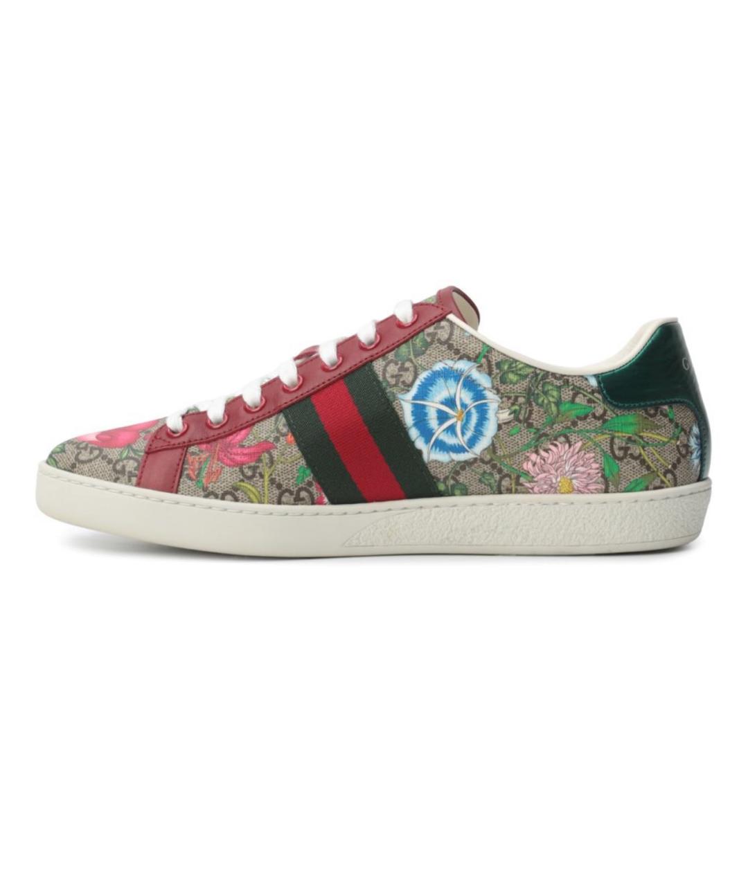 GUCCI Мульти кожаные кеды, фото 3