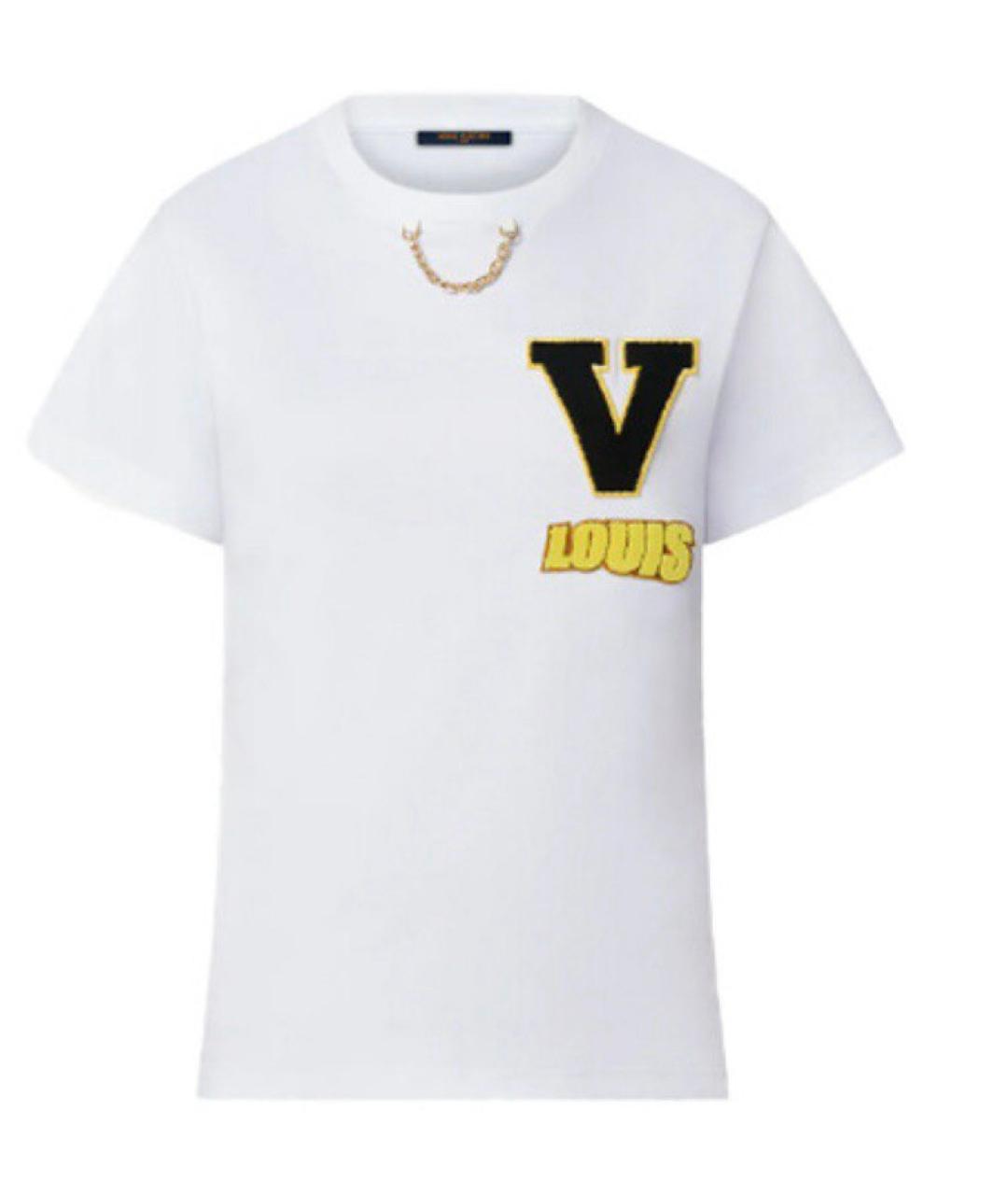 LOUIS VUITTON Белая хлопковая футболка, фото 1