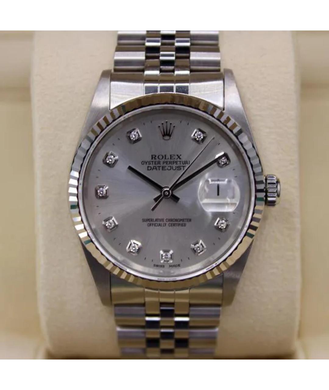 ROLEX Серебряные часы из белого золота, фото 7