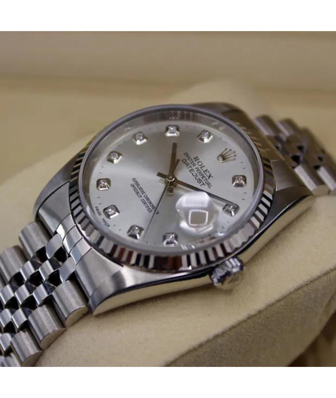 ROLEX Серебряные часы из белого золота, фото 4