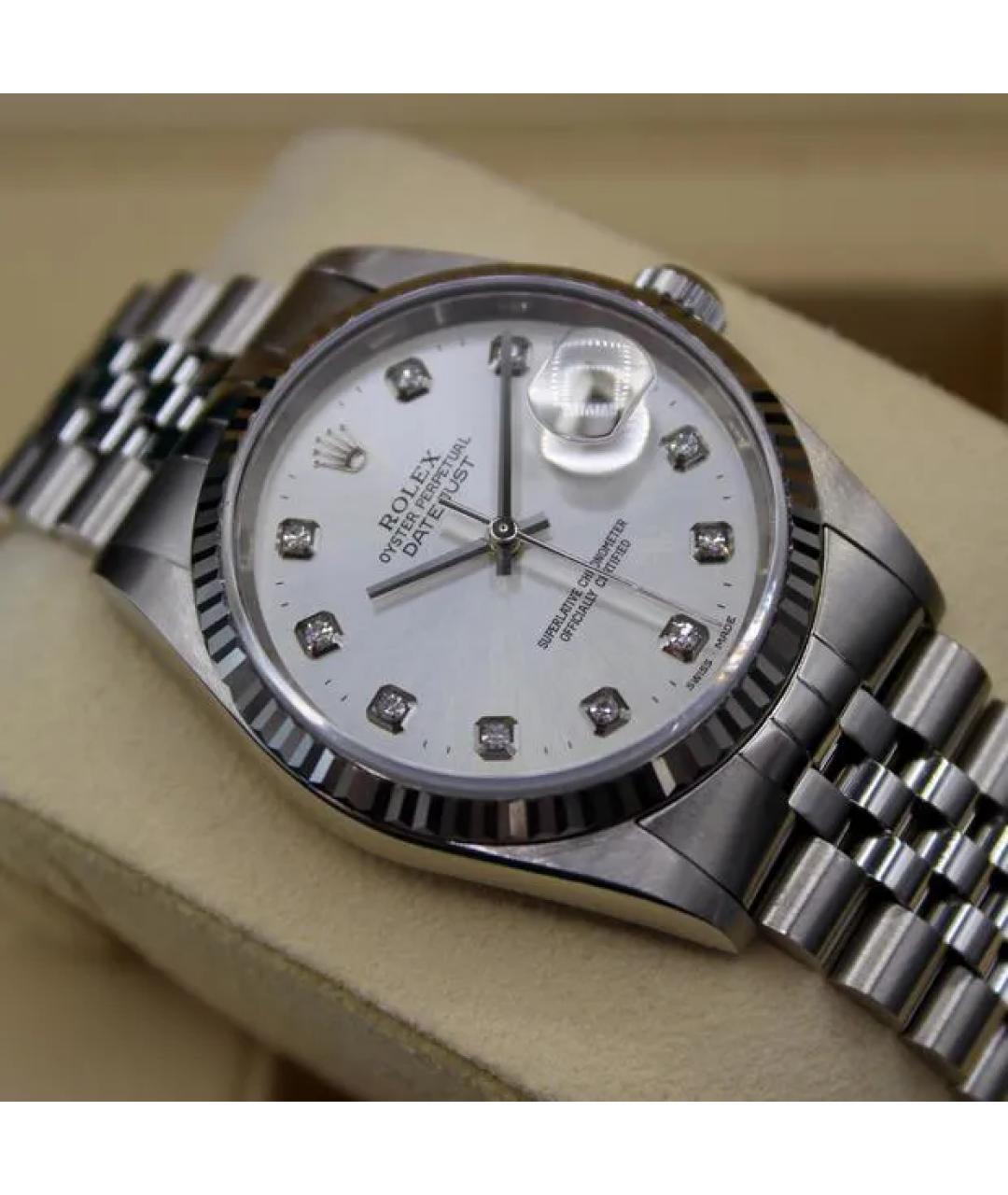 ROLEX Серебряные часы из белого золота, фото 5