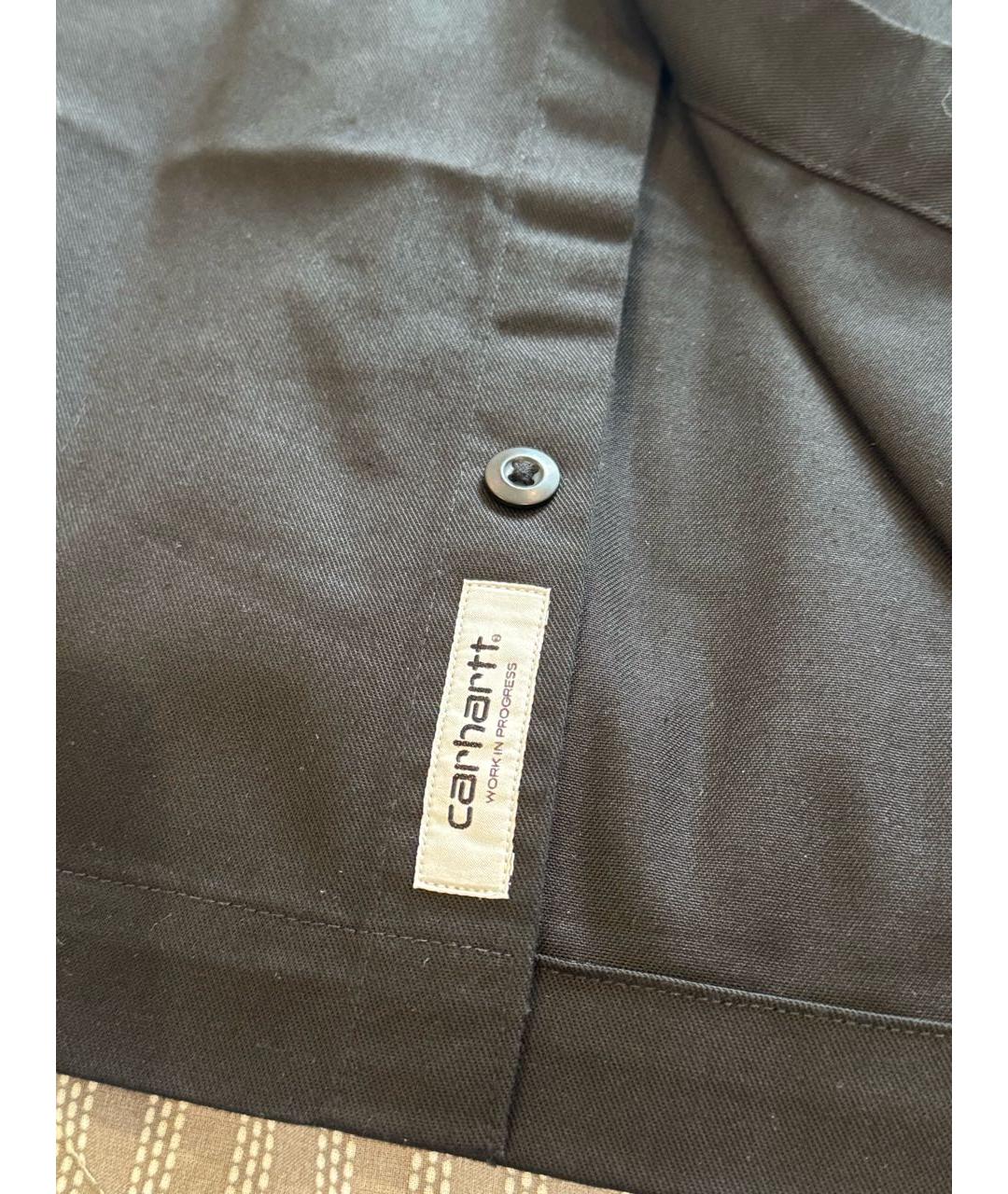 CARHARTT Черная хлопко-полиэстеровая кэжуал рубашка, фото 2