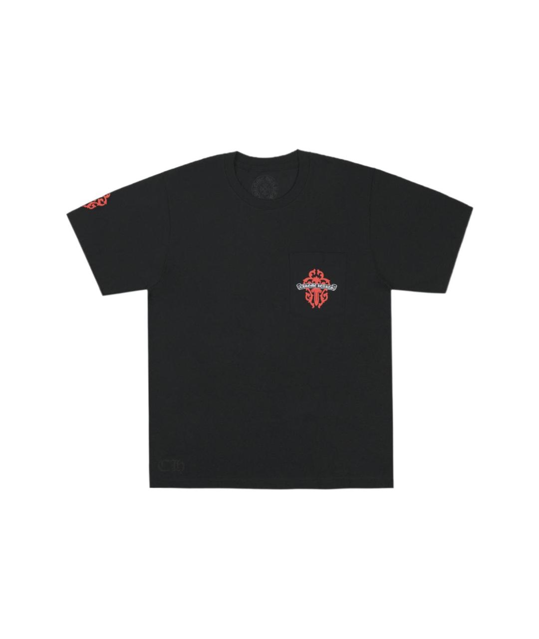 CHROME HEARTS Черная хлопковая футболка, фото 1