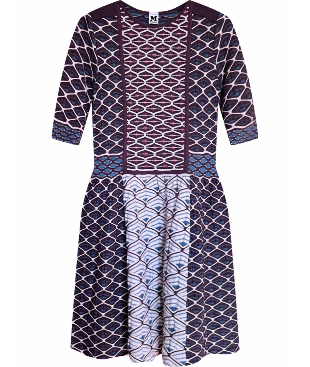 M MISSONI Фиолетовое повседневное платье, фото 1