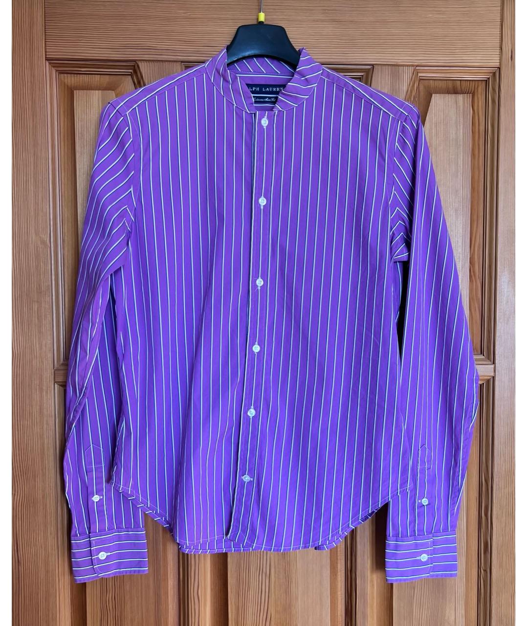 RALPH LAUREN Фиолетовая хлопковая рубашка, фото 4