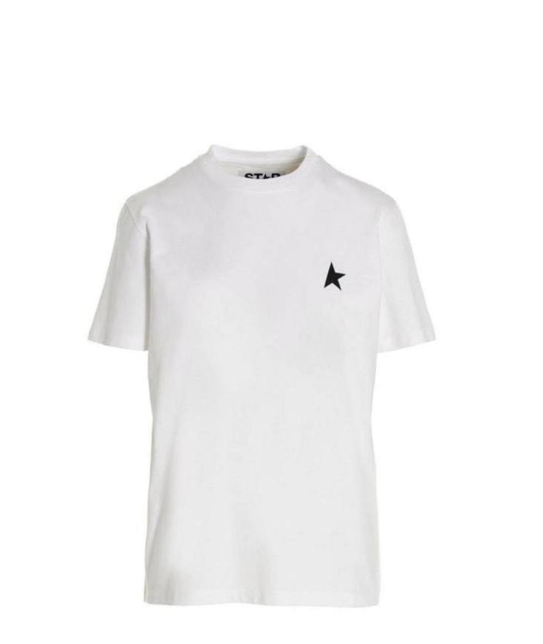 GOLDEN GOOSE DELUXE BRAND Белая хлопковая футболка, фото 3