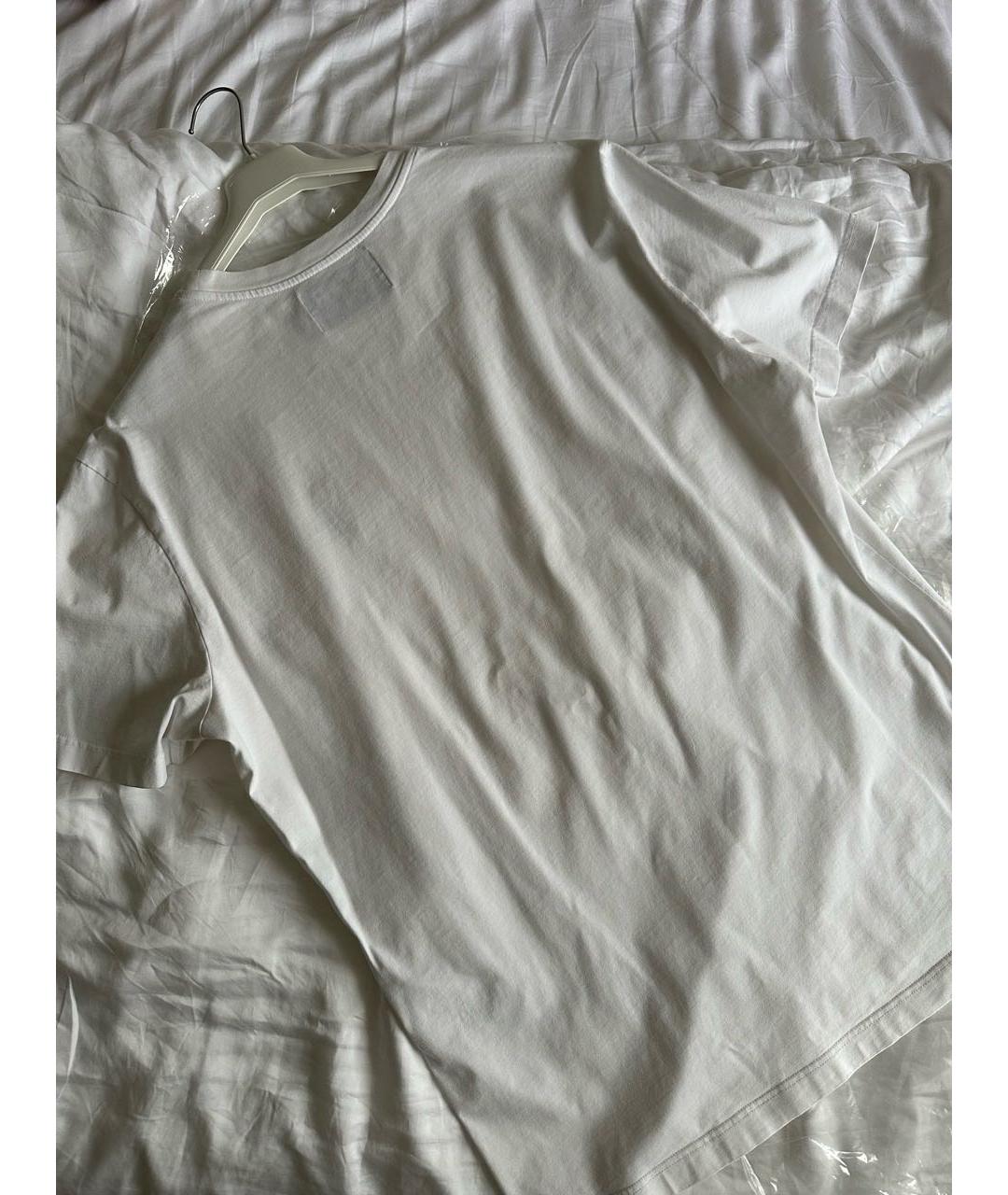 GOLDEN GOOSE DELUXE BRAND Белая хлопковая футболка, фото 4