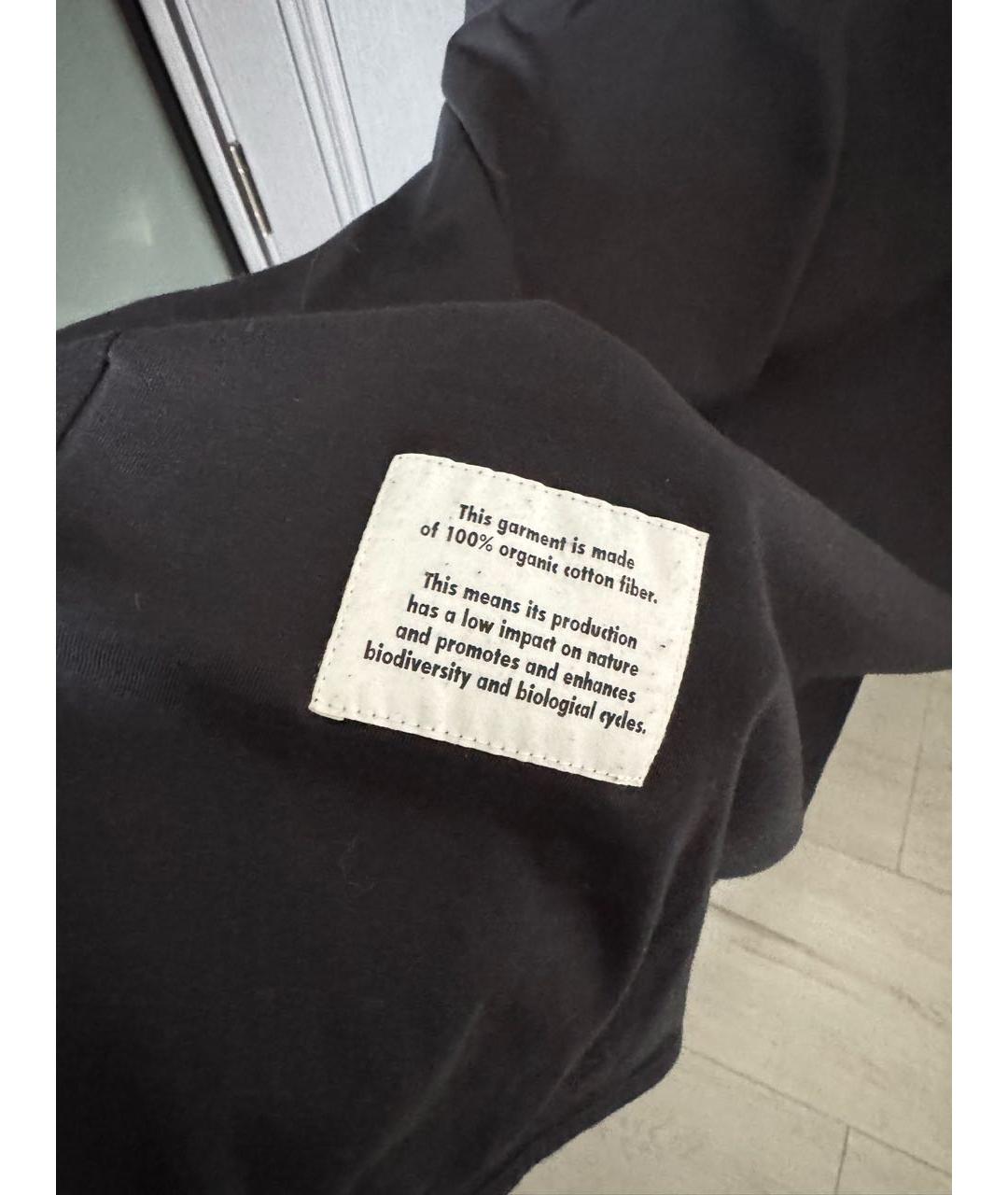 HERON PRESTON Черная хлопковая футболка, фото 4