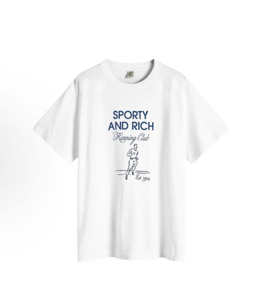 SPORTY AND RICH Белая футболка, фото 3