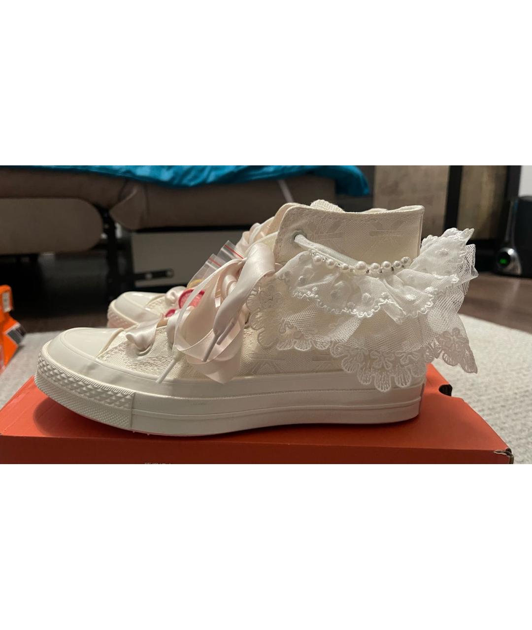 CONVERSE Белые синтетические кеды, фото 6