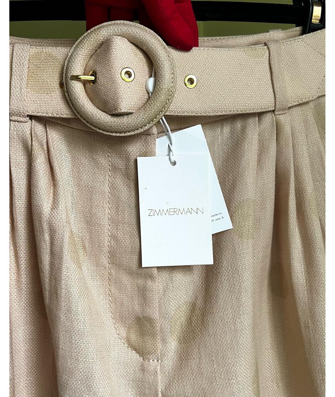 ZIMMERMANN Бежевые шорты, фото 2