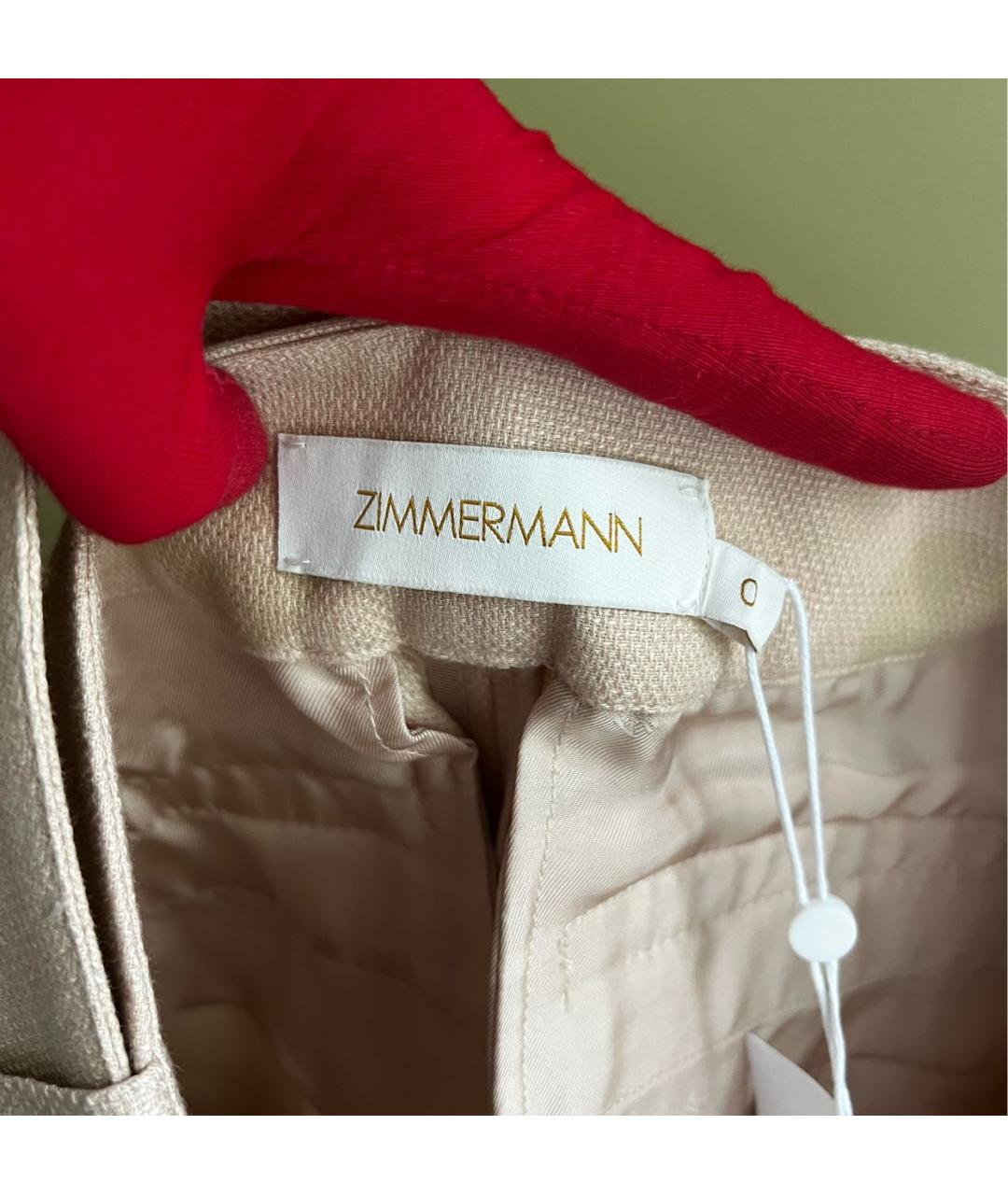 ZIMMERMANN Бежевые шорты, фото 6
