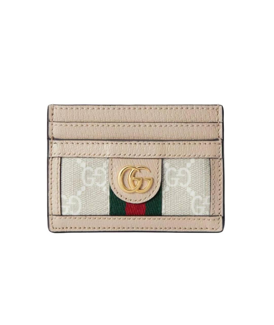 GUCCI Белый кожаный кардхолдер, фото 4