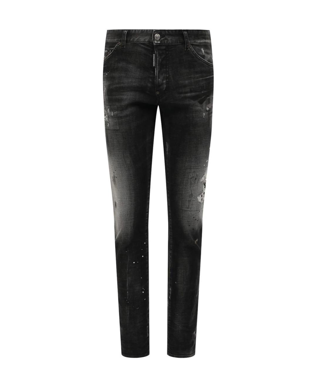 DSQUARED2 Черные хлопковые джинсы скинни, фото 1