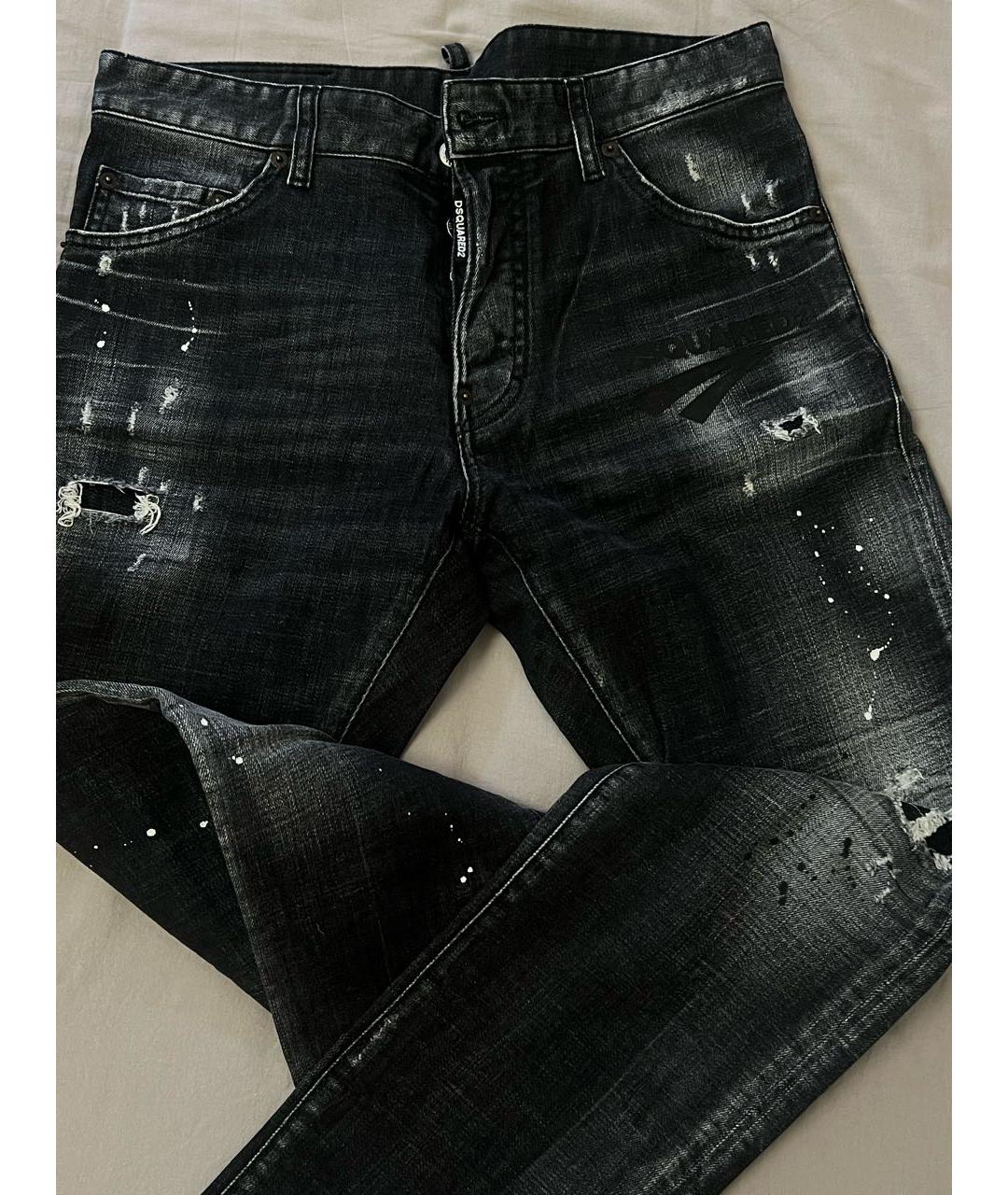 DSQUARED2 Черные хлопковые джинсы скинни, фото 3