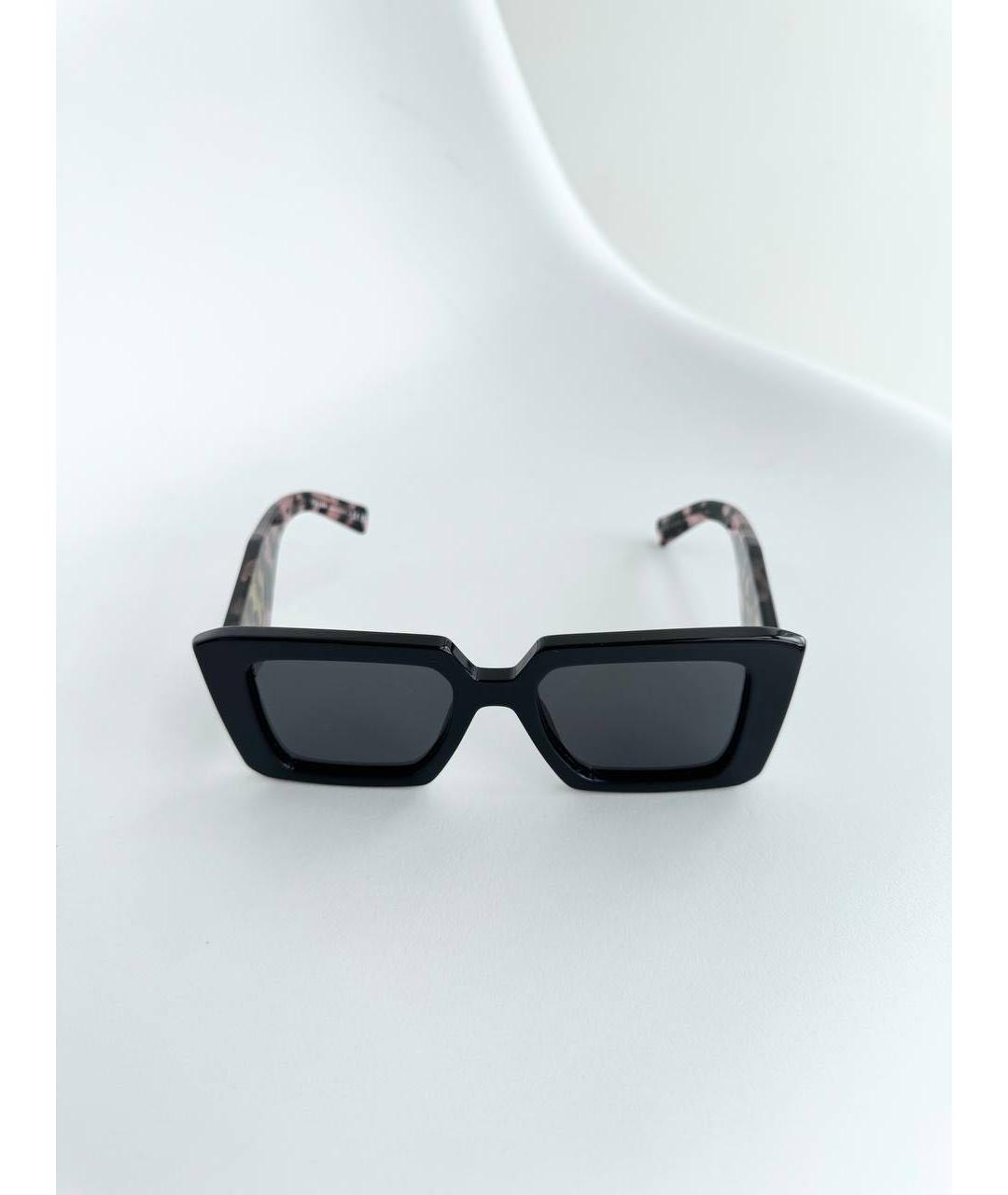 PRADA Черные пластиковые солнцезащитные очки, фото 9