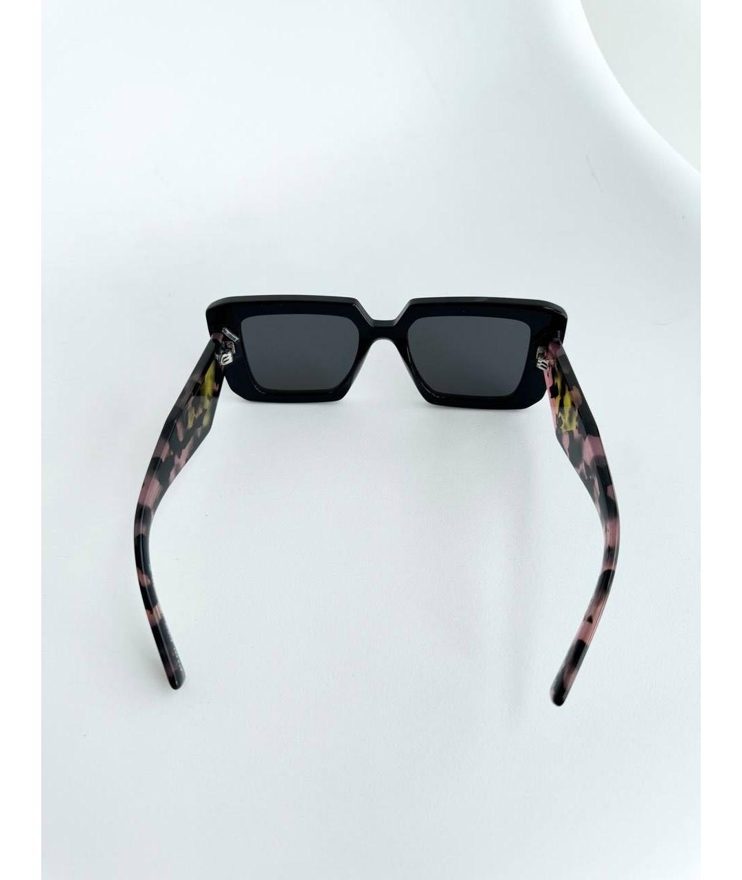PRADA Черные пластиковые солнцезащитные очки, фото 3