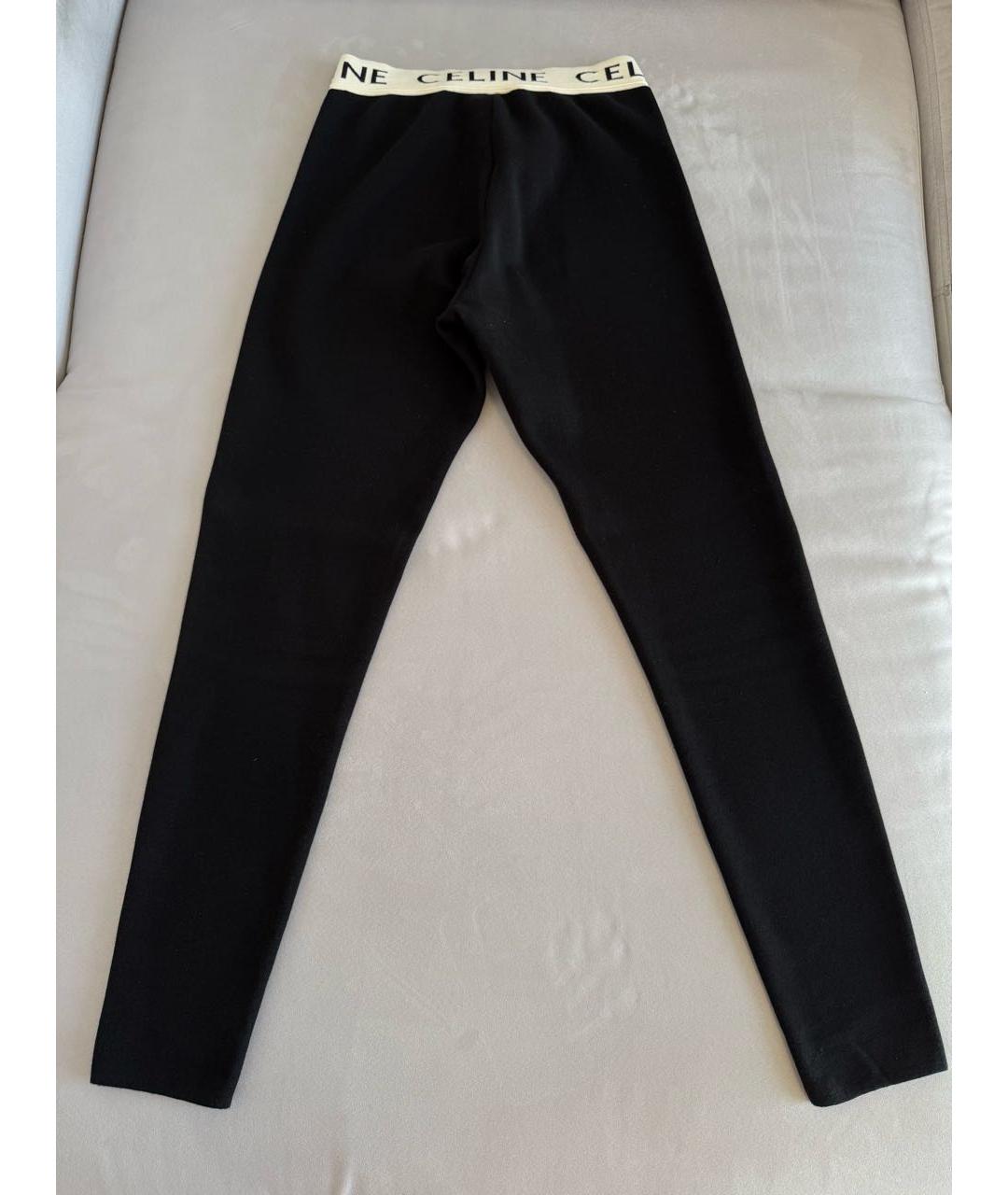 CELINE Черные хлопковые леггинсы и велосипедки, фото 2