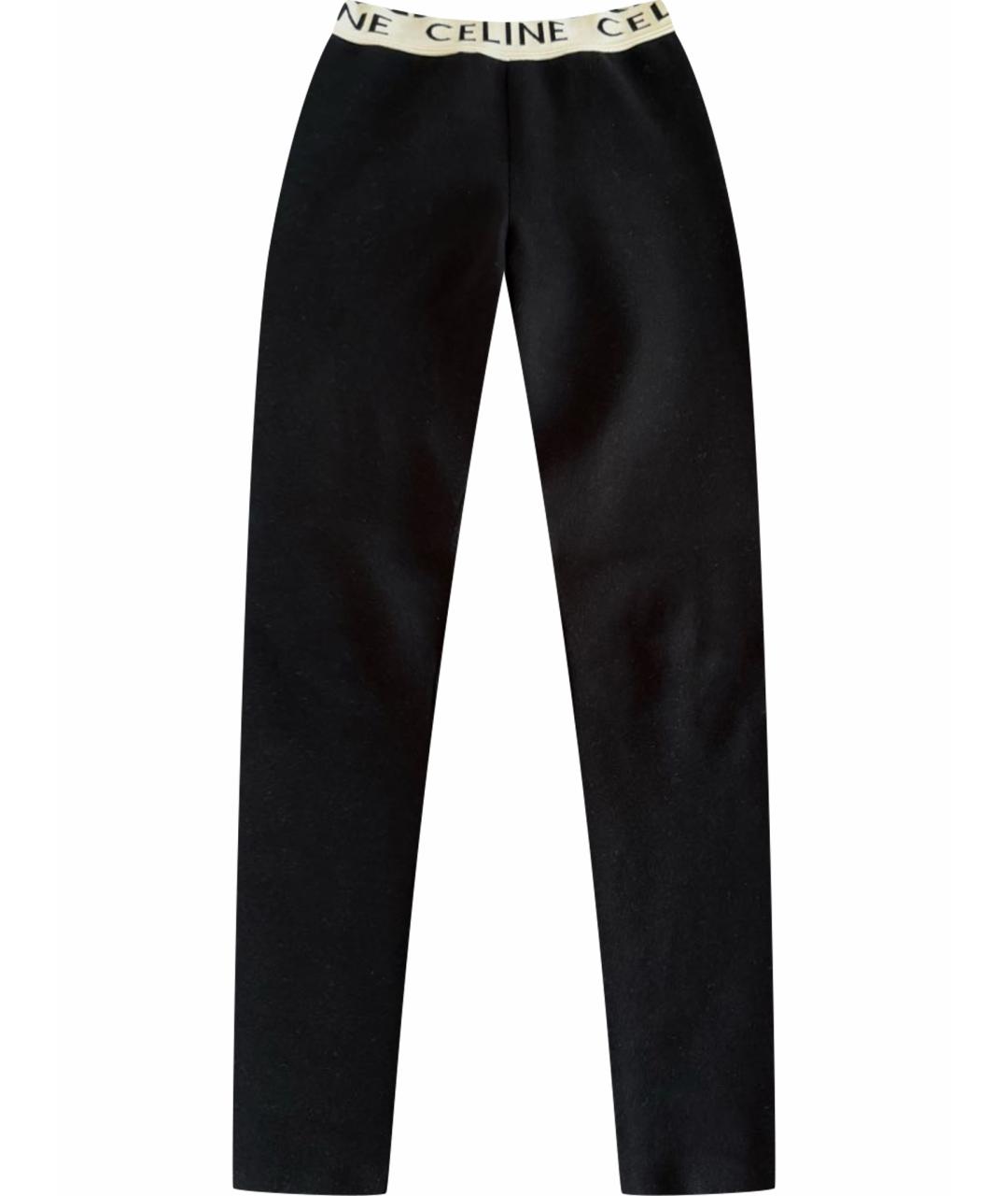 CELINE Черные хлопковые леггинсы и велосипедки, фото 1