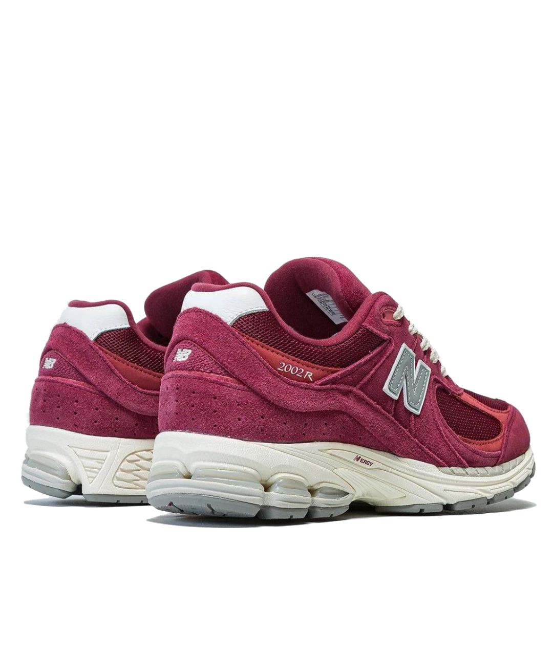 NEW BALANCE Бордовые кожаные низкие кроссовки / кеды, фото 3