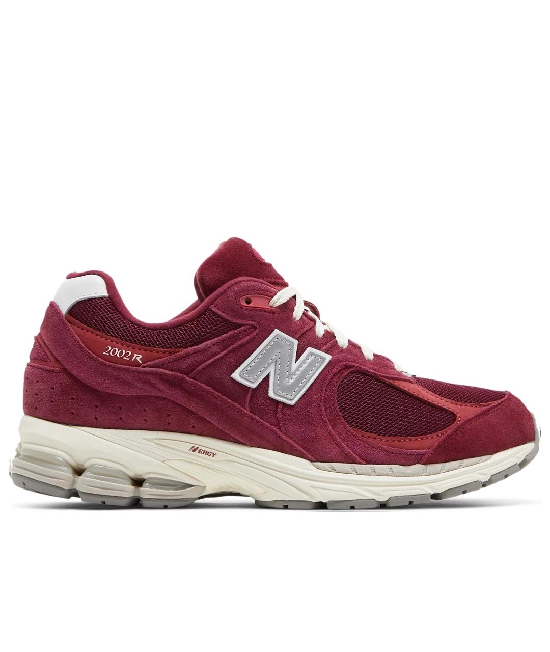NEW BALANCE Бордовые кожаные низкие кроссовки / кеды, фото 1