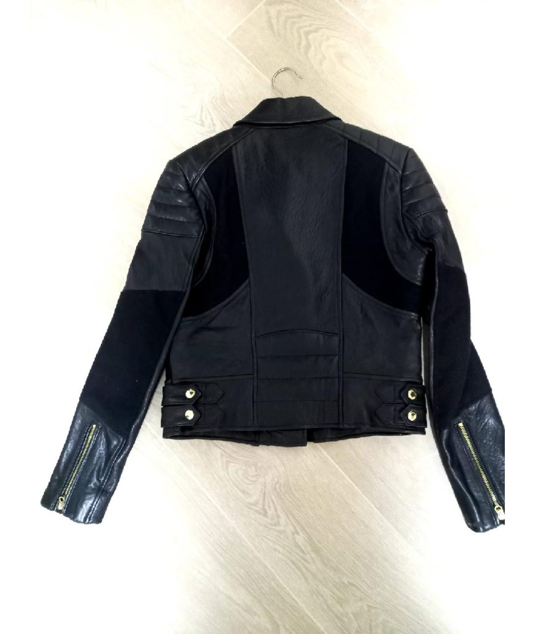 JUICY COUTURE Черная кожаная куртка, фото 2