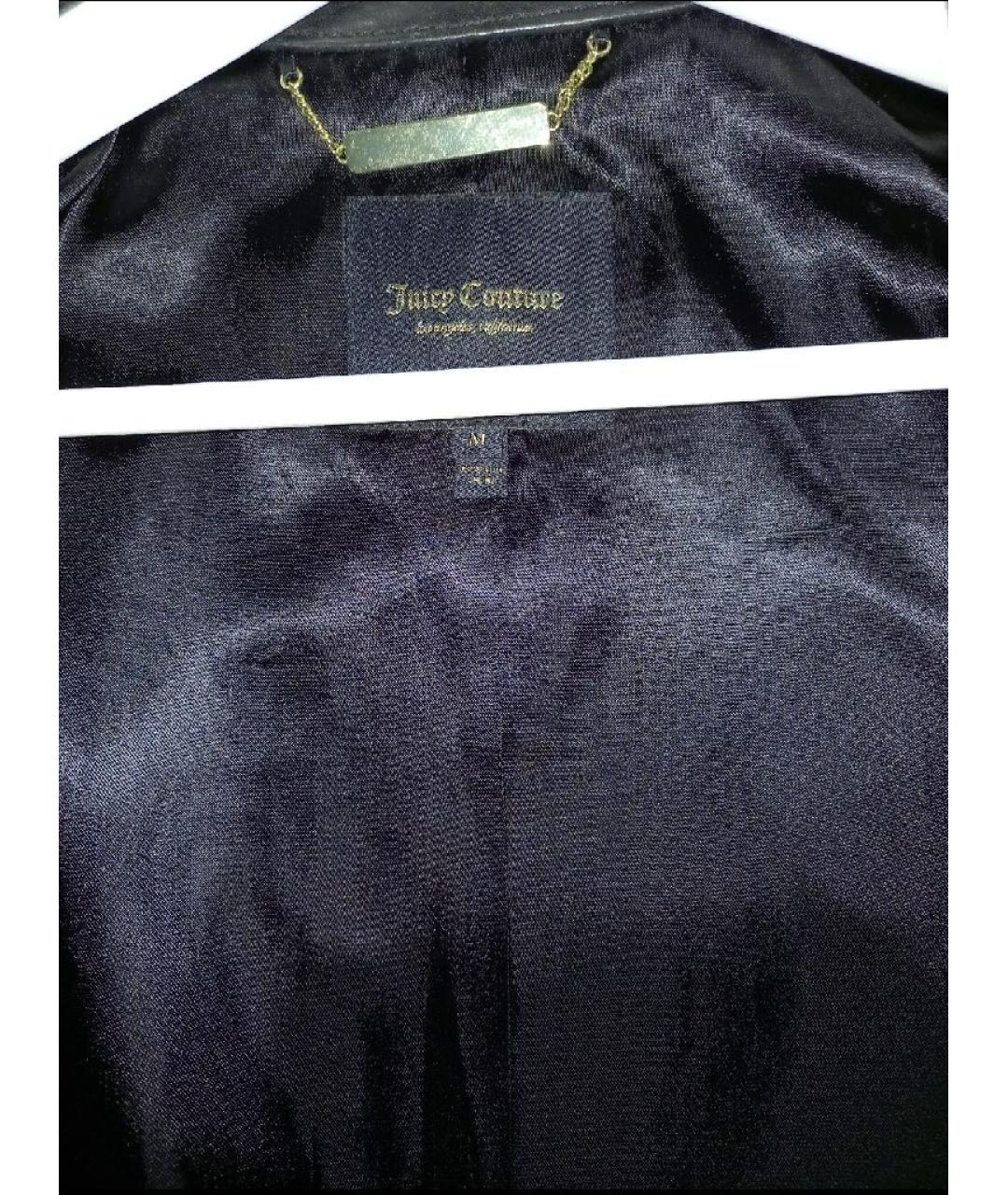 JUICY COUTURE Черная кожаная куртка, фото 3