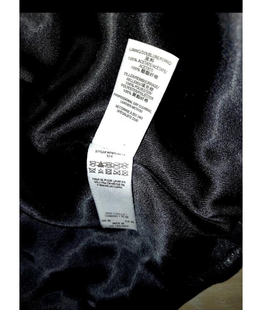 JUICY COUTURE Черная кожаная куртка, фото 4