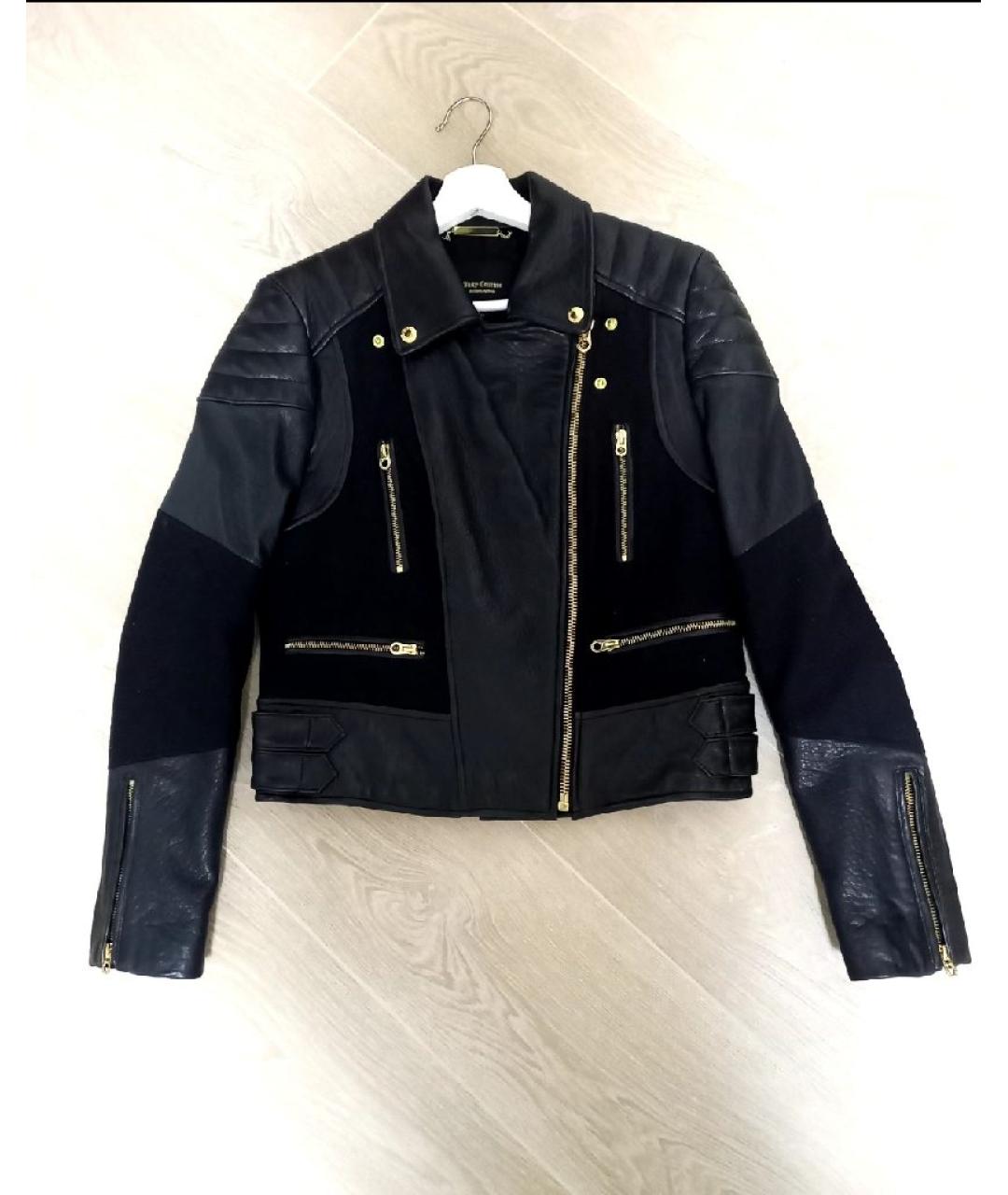 JUICY COUTURE Черная кожаная куртка, фото 5