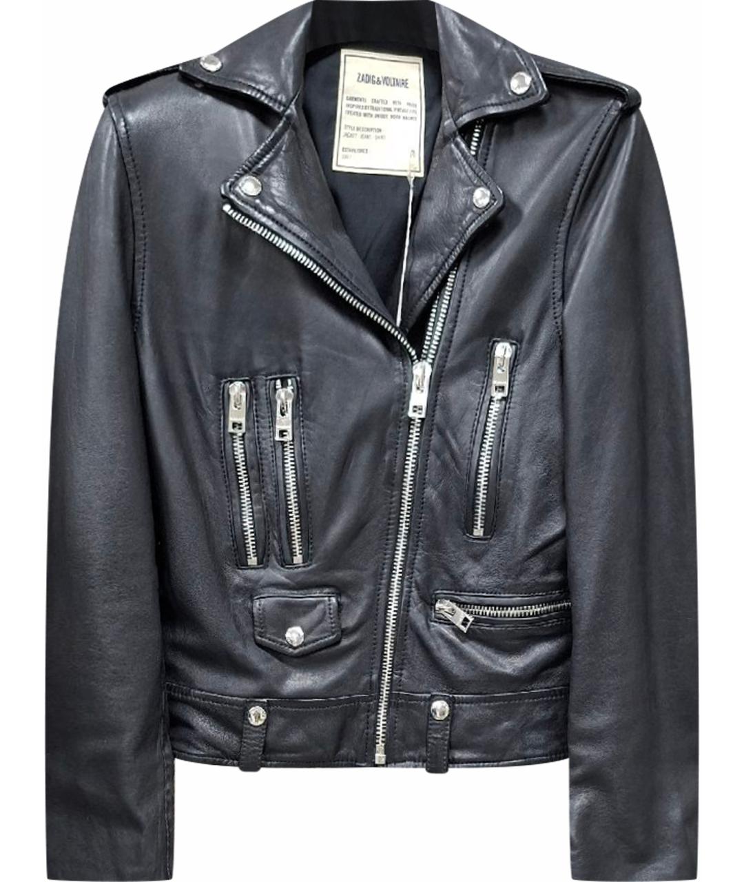 ZADIG & VOLTAIRE Черная кожаная куртка, фото 1