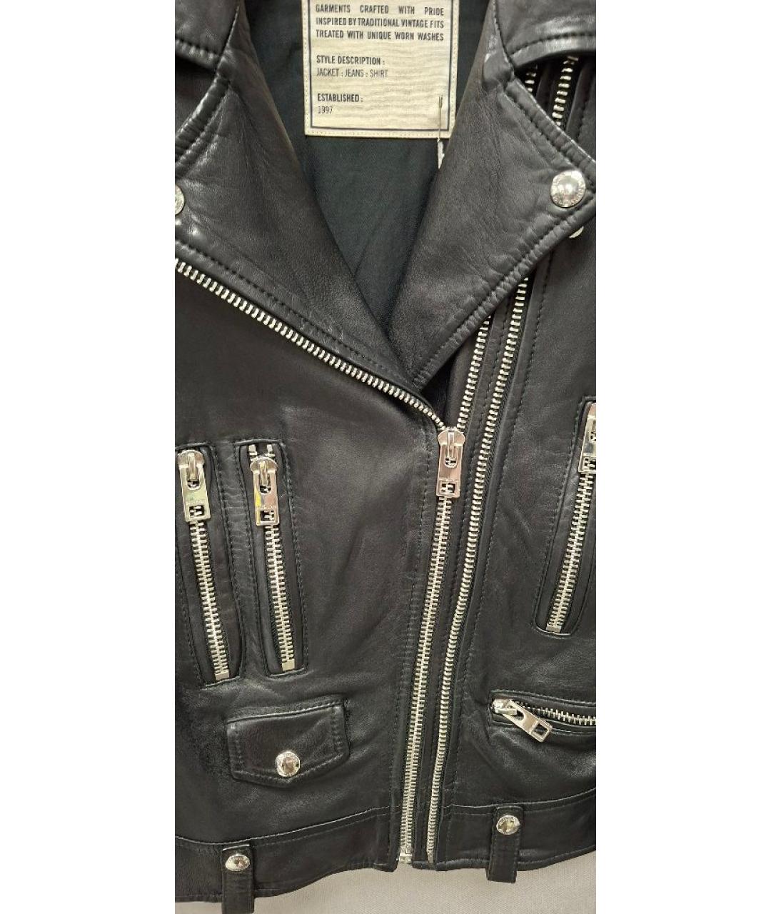 ZADIG & VOLTAIRE Черная кожаная куртка, фото 4